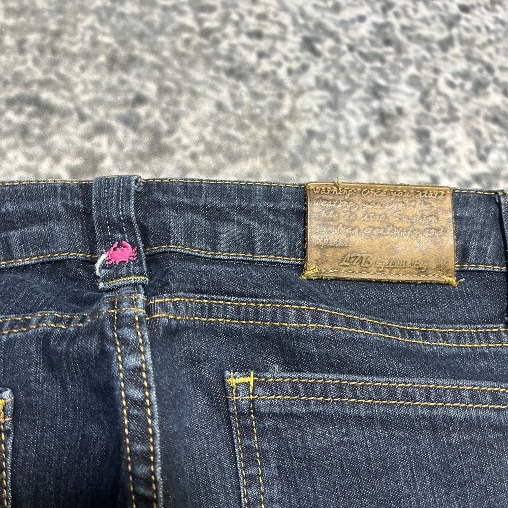 L7B by Little Big Jeans Womens 29x32 Blue Low Rise Flare Bootcut Vintage Y2K - Picture 4 of 16